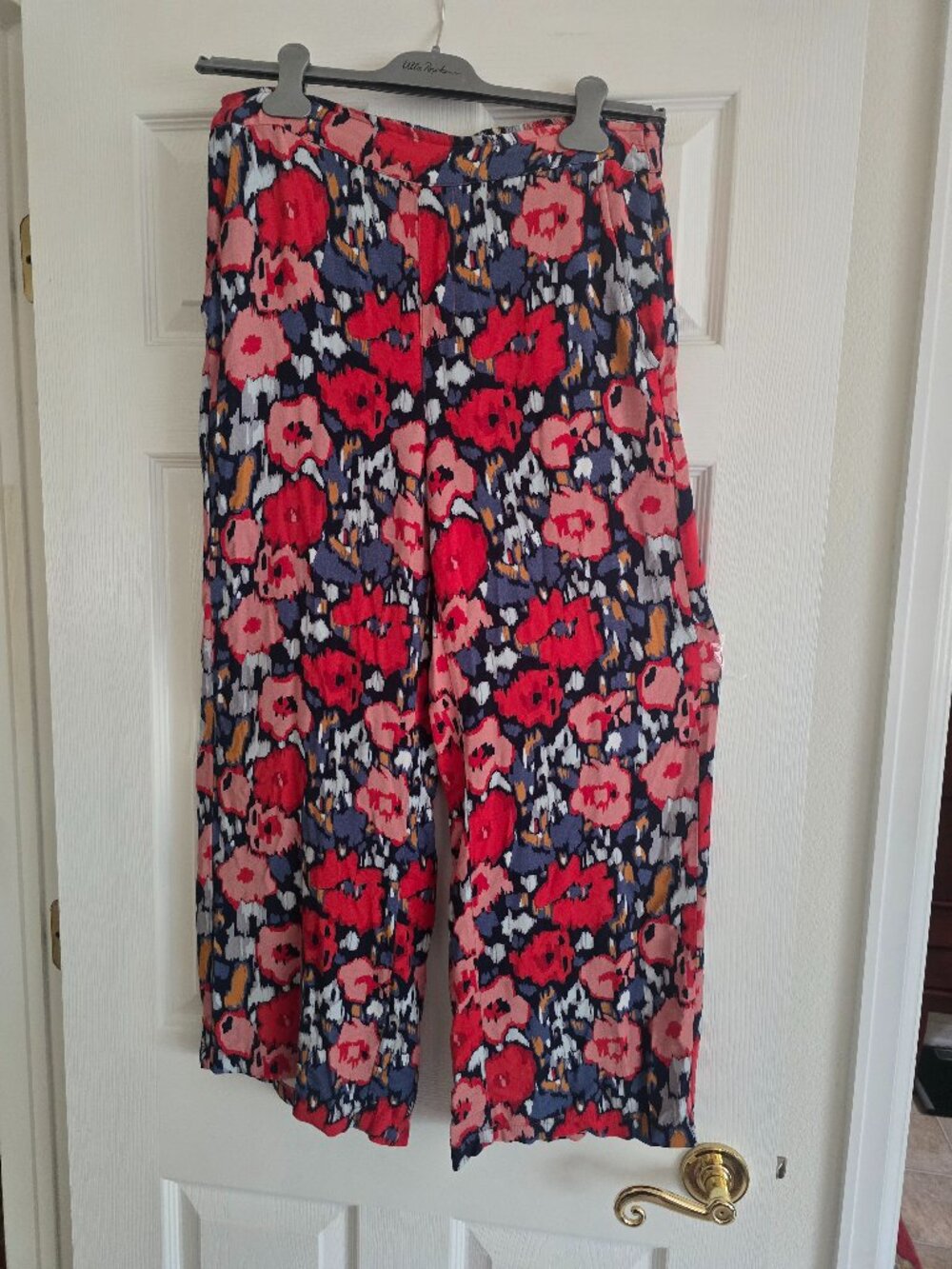 Floral Palazzo Lounge Trouser Pants Large